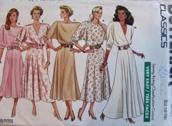 5839 SO EZ LONGER LOOSE FLARE DRESS 3 LENGTHS PATTERN 12-16